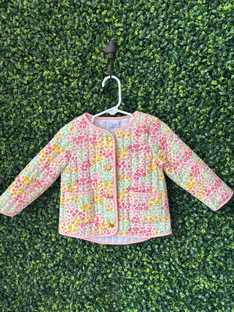 Cupcakes And Cashmere Flower Jacket, 18M