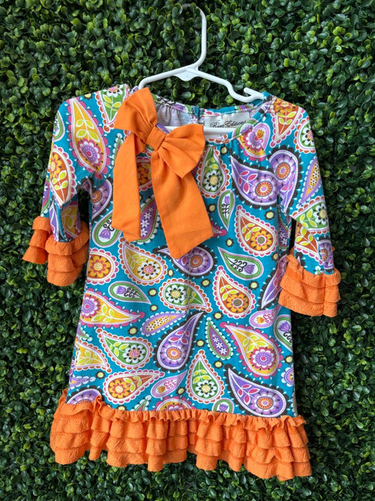 Multi  Girls Dress, 3T