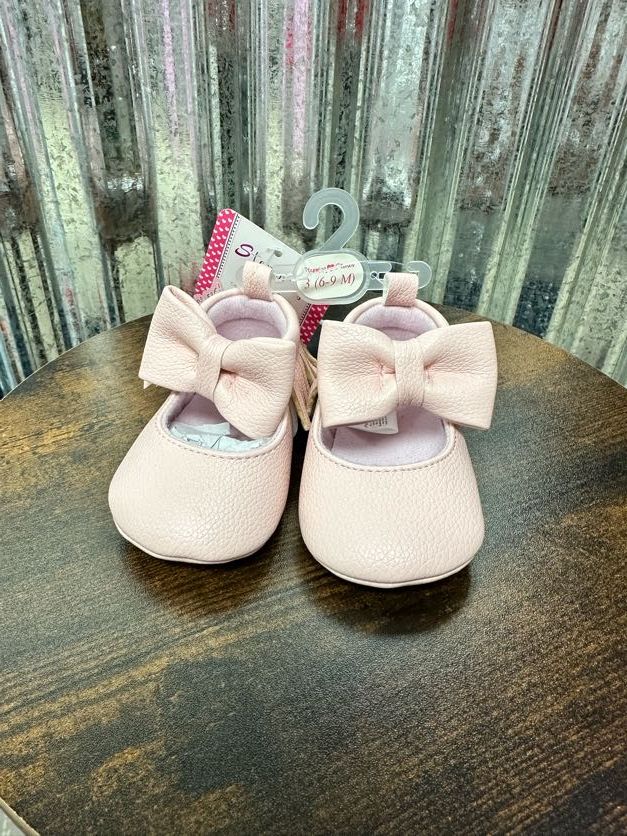 Pink Crib Shoes, 6-9 months