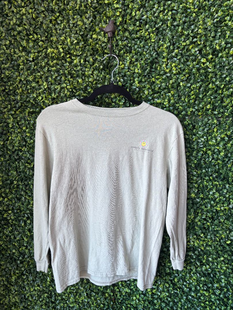 Sage Green Simply Southern Shirt, YL