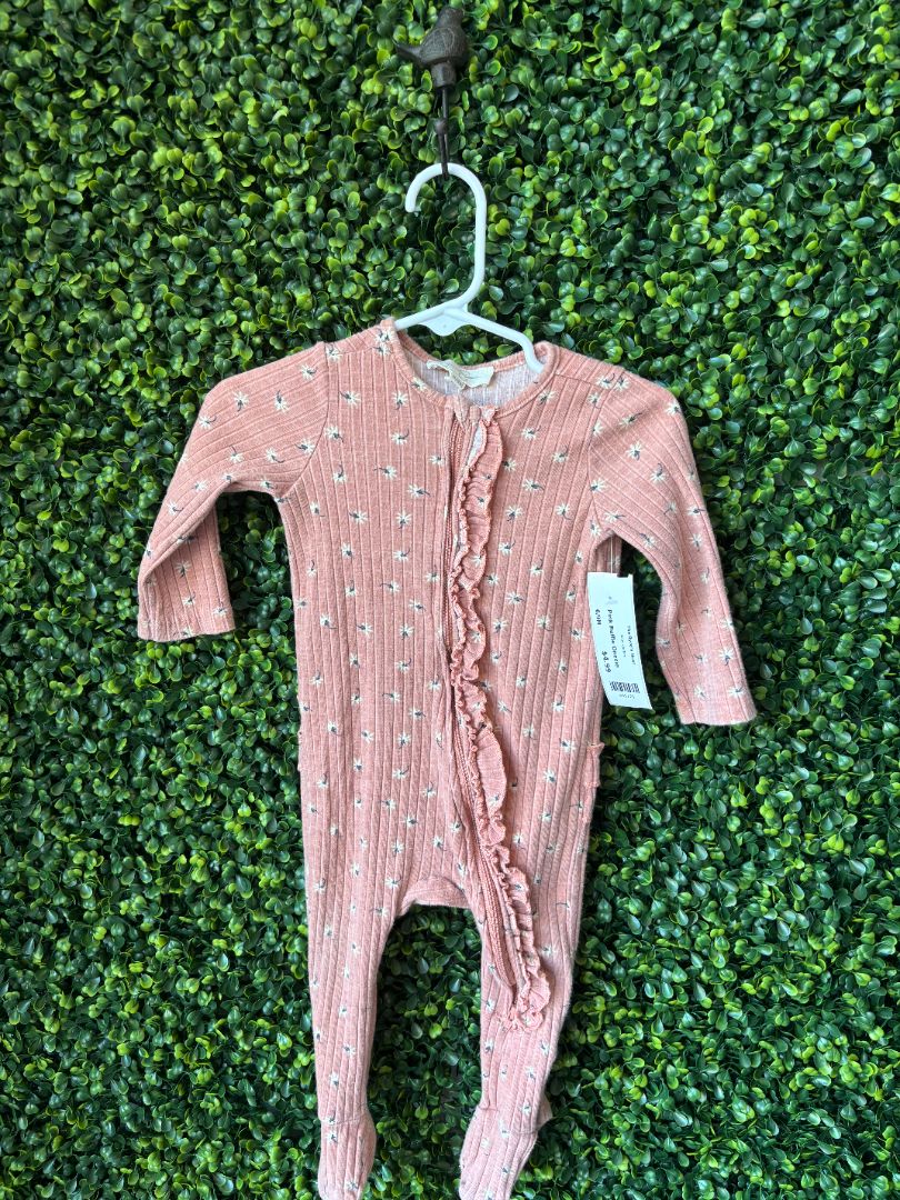 Pink Ruffle Onesie, 6/9M
