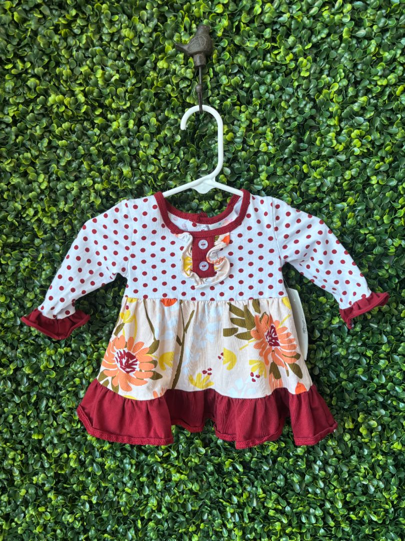 Red Ruffle Outfit, 6M
