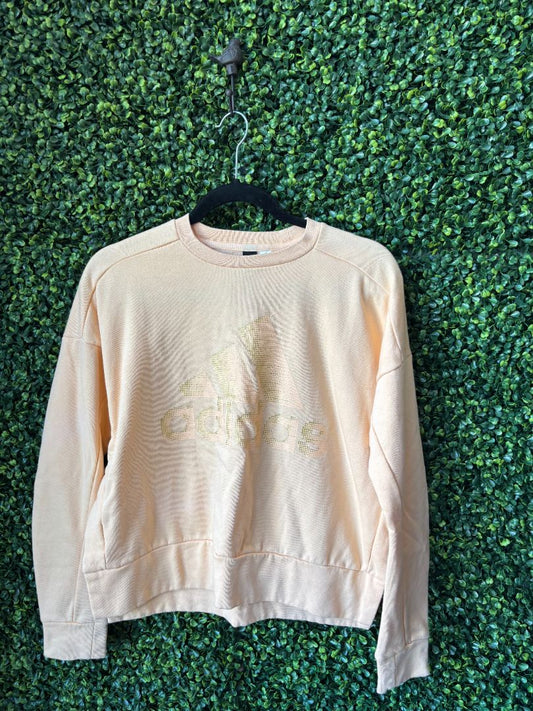 Peach Adidas Crewneck, Small