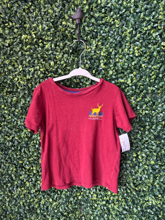 Burgundy Boys Crown and Ivy Shirt, 4T