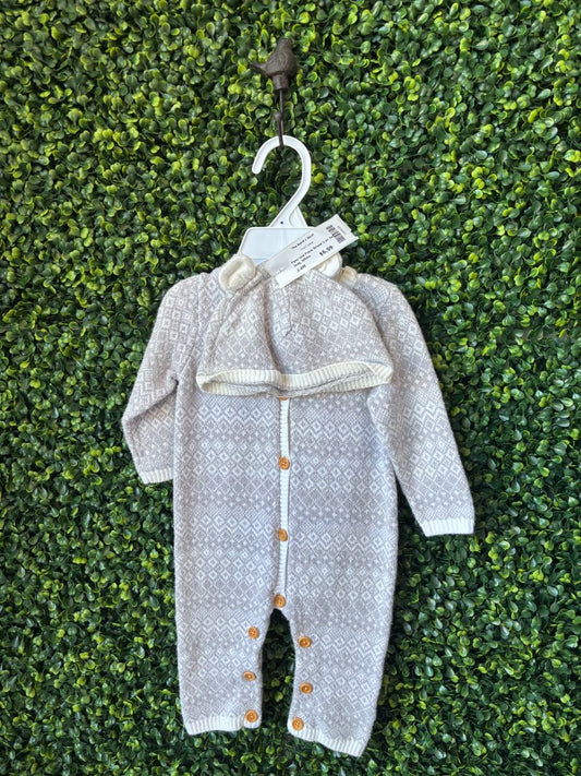 Grey 2pc Set, 3-6M