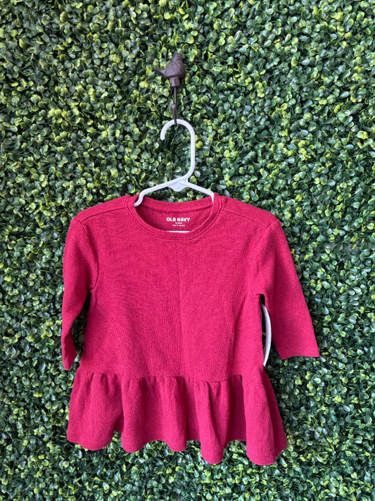 Red Old Navy Shirt, 12-18M