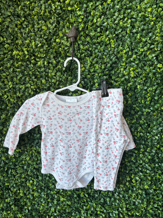 2pc Flower Outfit, 6-9M