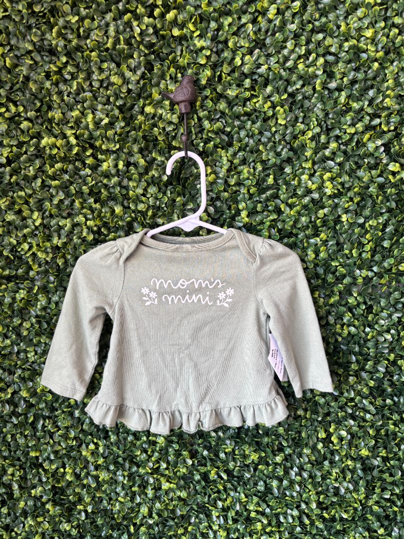 Green  "Mommy's Mini" Long Sleeve, 6-9M