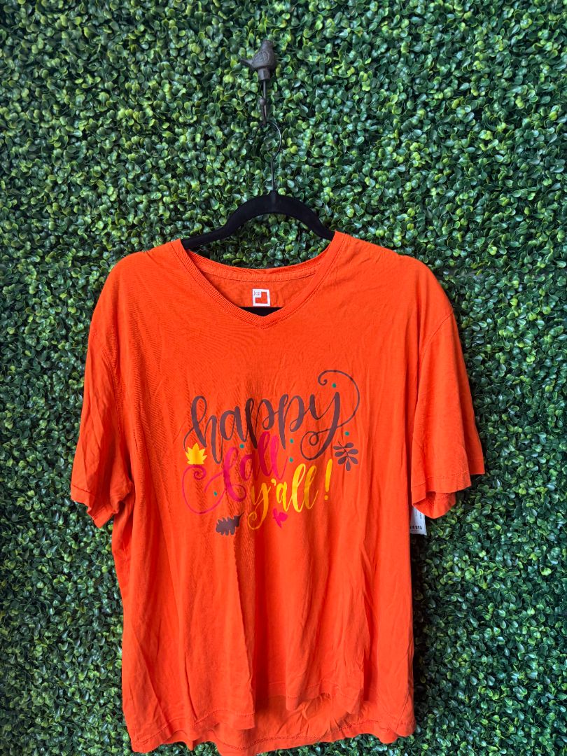 Orange  Fall Shirt, XL