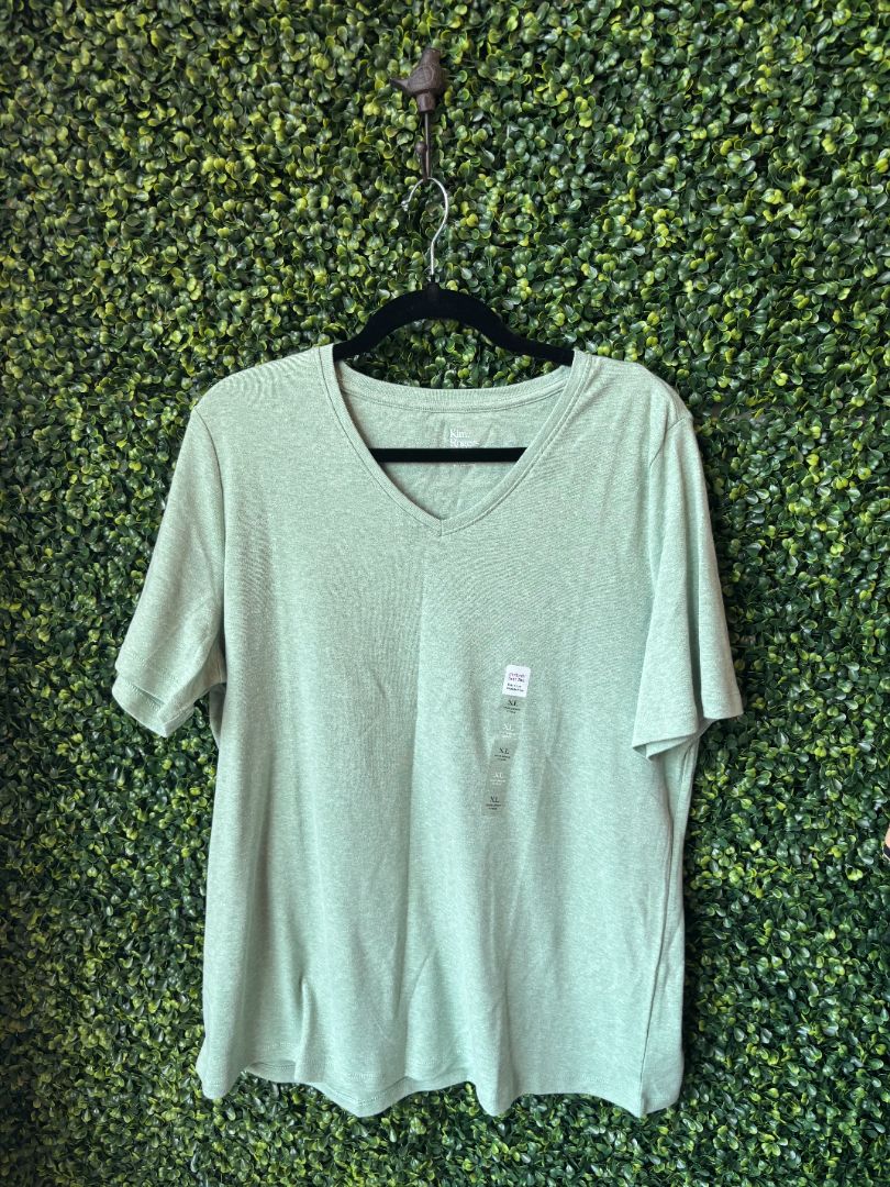 NWT Kim Roger's Green Short Sleeve, X-Large