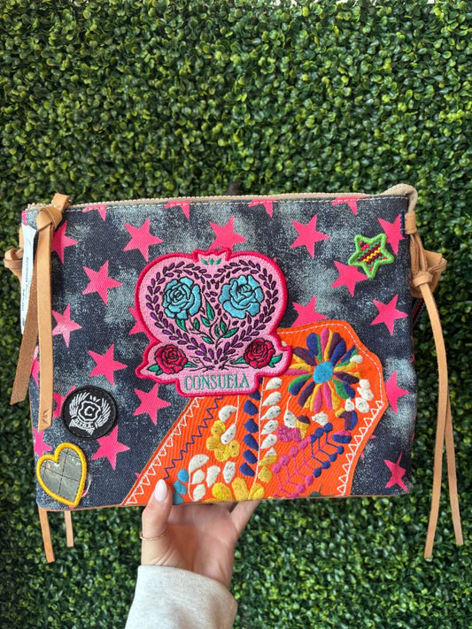 Blue Rose, Denim  Consuela Purse