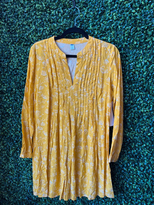 Old Navy Yellow Flower Dress, S