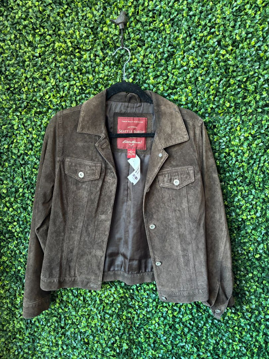 Brown Seattle Seude Jacket, Small