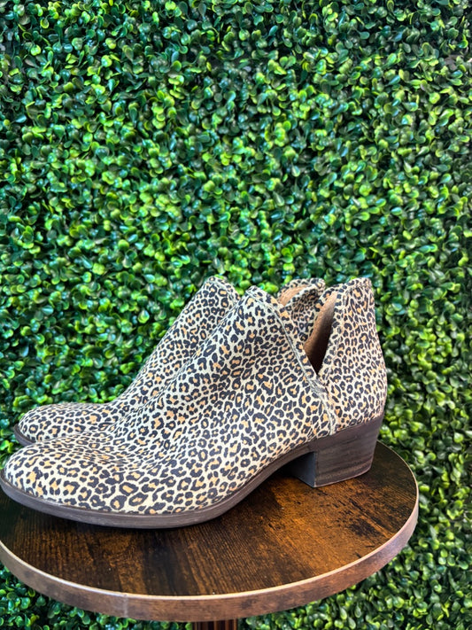 Cheetah Lucky Brand Boots, 8.5