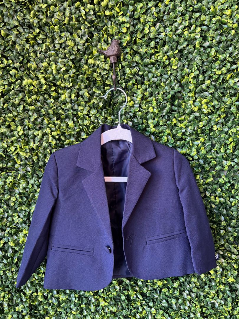 Navy Blue  3pc Suit Set, 9M