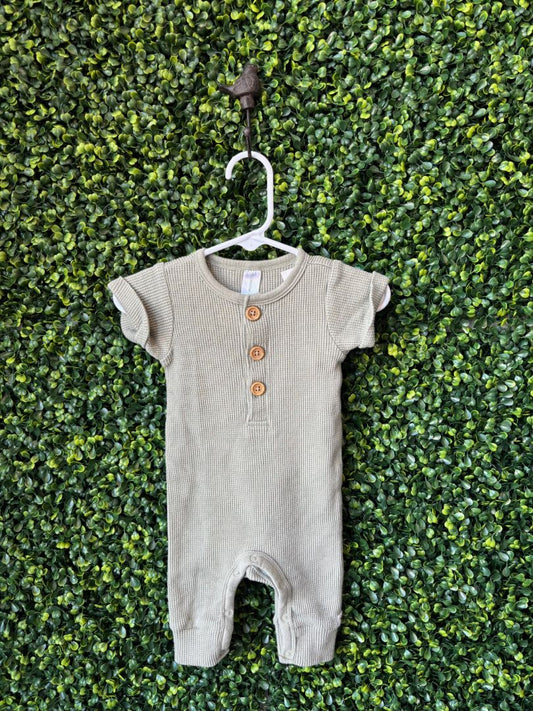Green Gerber Onesie, 0-3M