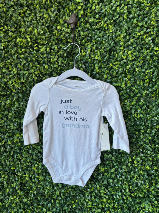 Carters White Grandma Onesie, 9M